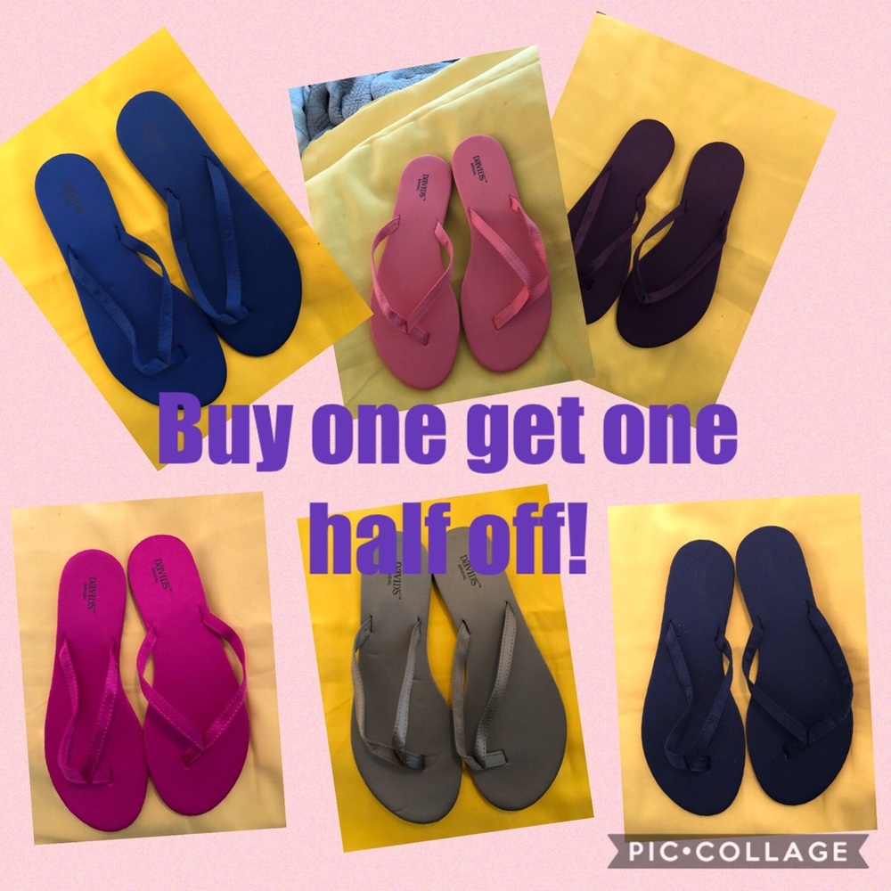 Satin flip flops